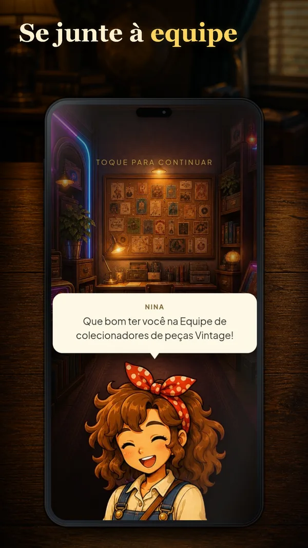 A Nina te recebe na Equipe de colecionadores